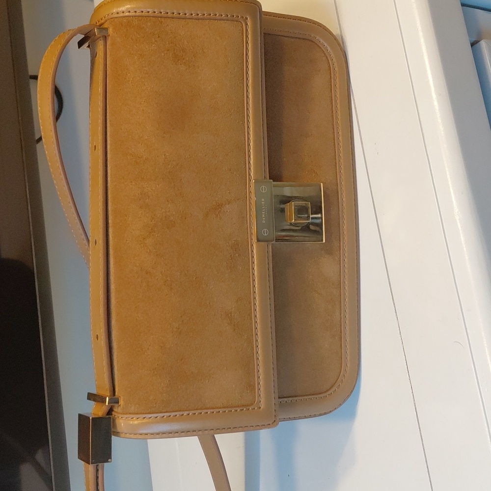 DEMELLIER The Paris Suede Leather Women's Shoulder Bag + Dust bag